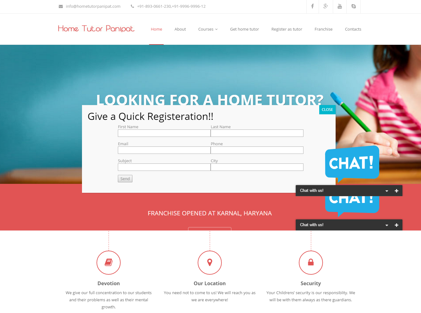 home tutor in panipat